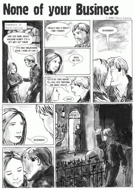 None of your Business, page 1